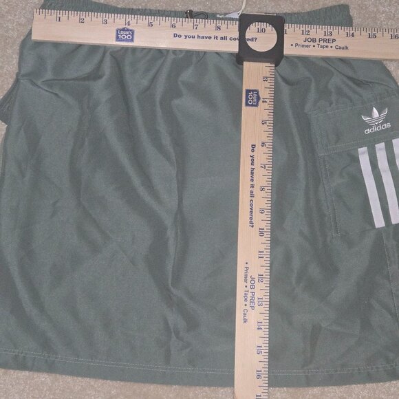 Adidas 3 Stripe Cargo Skirt Womens Small‎ Trace Green NEW - Picture 7 of 7